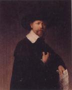 REMBRANDT Harmenszoon van Rijn, Portrait of Marten Looten